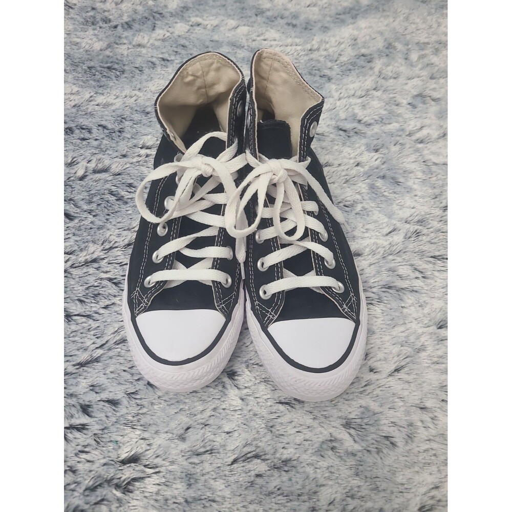 Converse Chuck Taylor All Star Hi Black Canvas Sneakers M9160 Men's 5 Women's 7